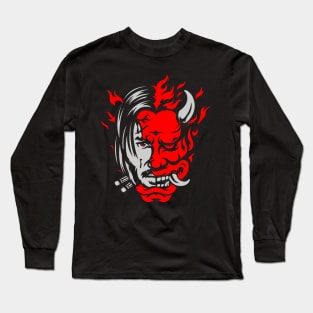 Hannya Reeves Long Sleeve T-Shirt